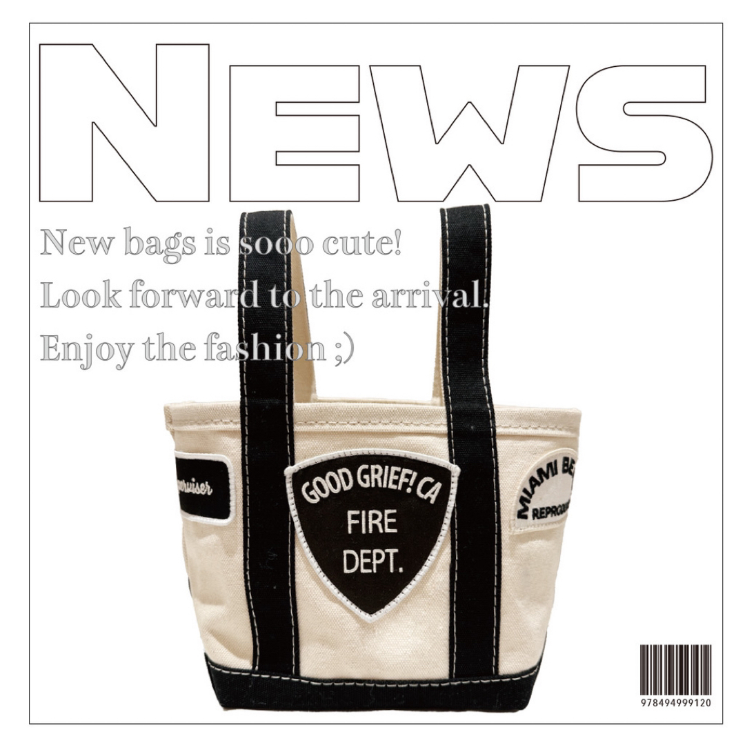 新品【GOOD GRIEF!/グッドグリーフ】 PATCE TOTE BAG 新品【GOOD GRIEF!/グッドグリーフ】 PATCE TOTE BAG
