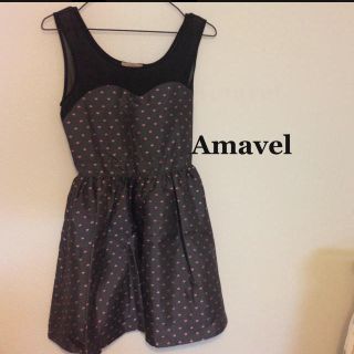 アマベル(Amavel)のamavel‧✧̣̥̇‧肩シフォンワンピ(ミニワンピース)