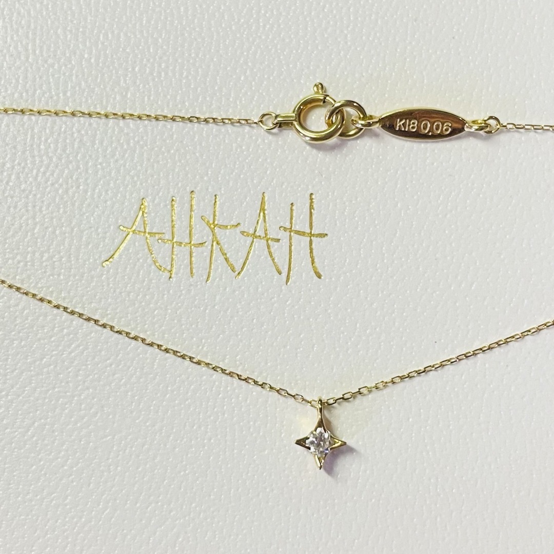 ◼️現行品◼️【AHKAH】K18YGノーブルシリウスネックレス ◼️現行品◼️【AHKAH】K18YGノーブルシリウスネックレス