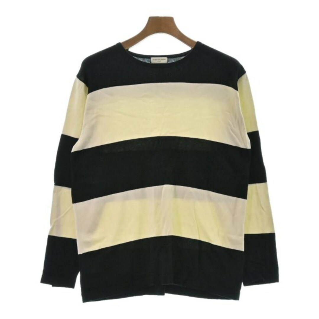 DRIES VAN NOTEN ニット・セーター S 黒x白(ボーダー) 【古着 DRIES VAN NOTEN ニット・セーター S 黒x白(ボーダー) 【古着
