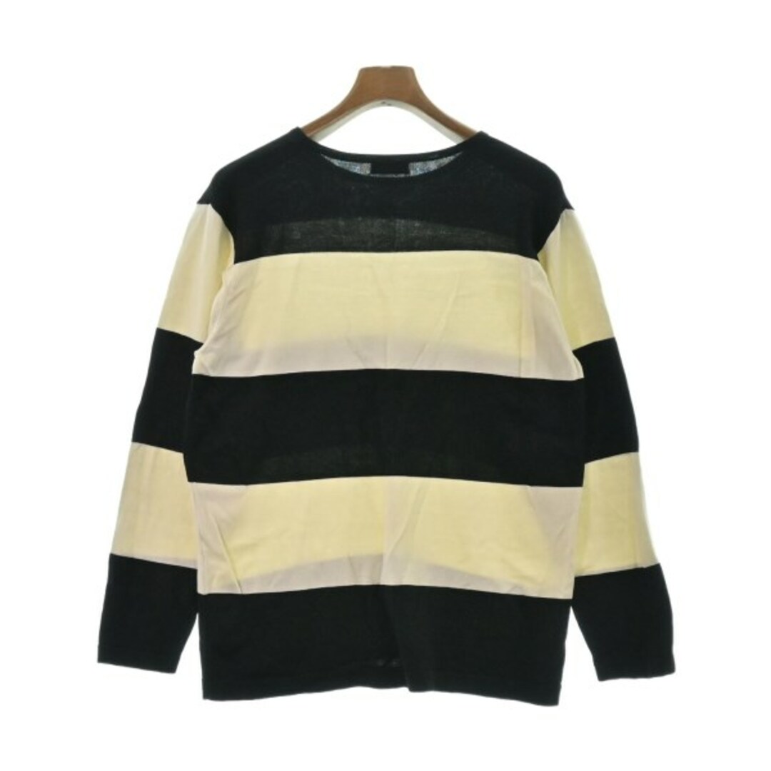 DRIES VAN NOTEN ニット・セーター S 黒x白(ボーダー) 【古着 DRIES VAN NOTEN ニット・セーター S 黒x白(ボーダー) 【古着