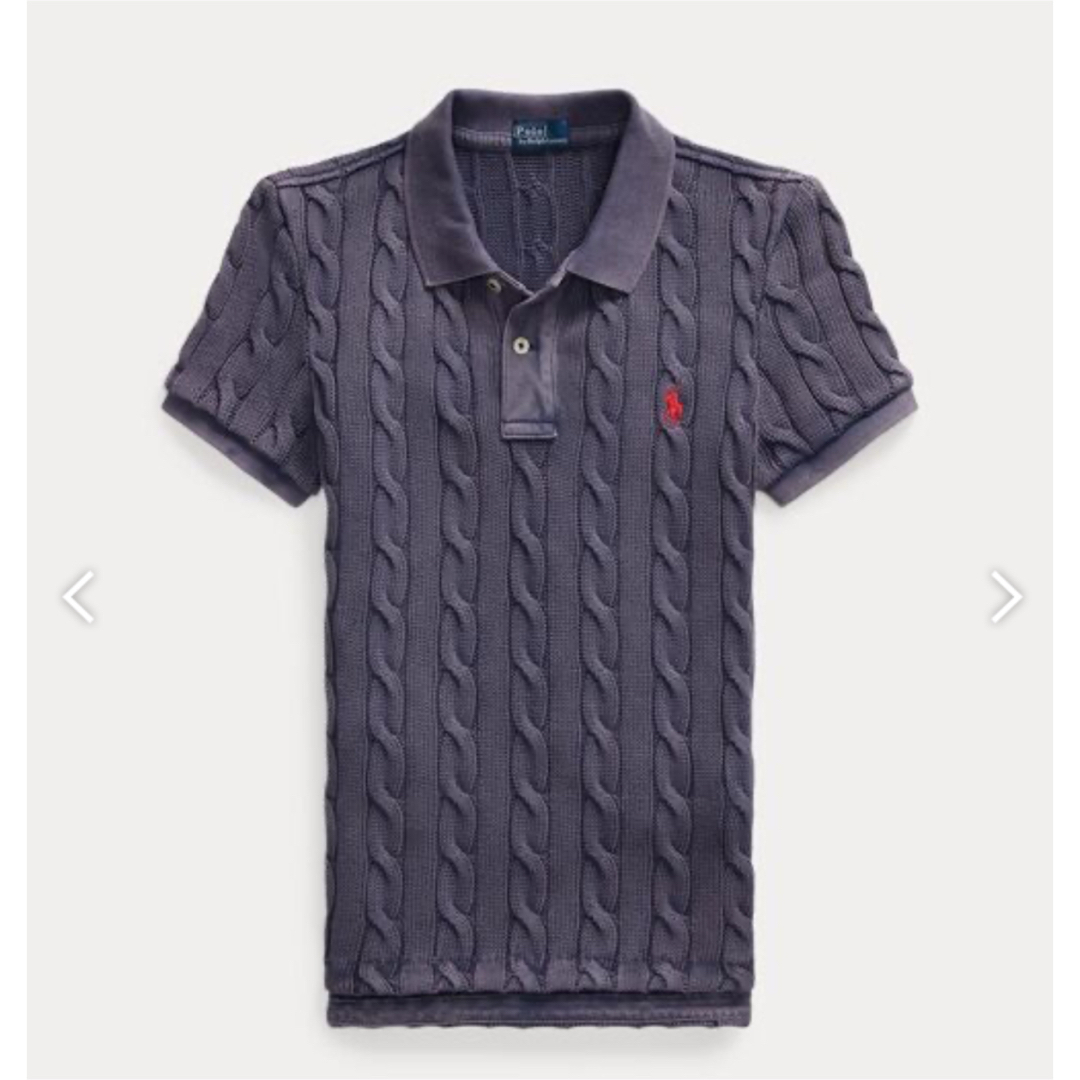 POLO RALPH LAUREN - ラルフローレンケーブルニット ポロシャツ POLO RALPH LAUREN - ラルフローレンケーブルニット ポロシャツ