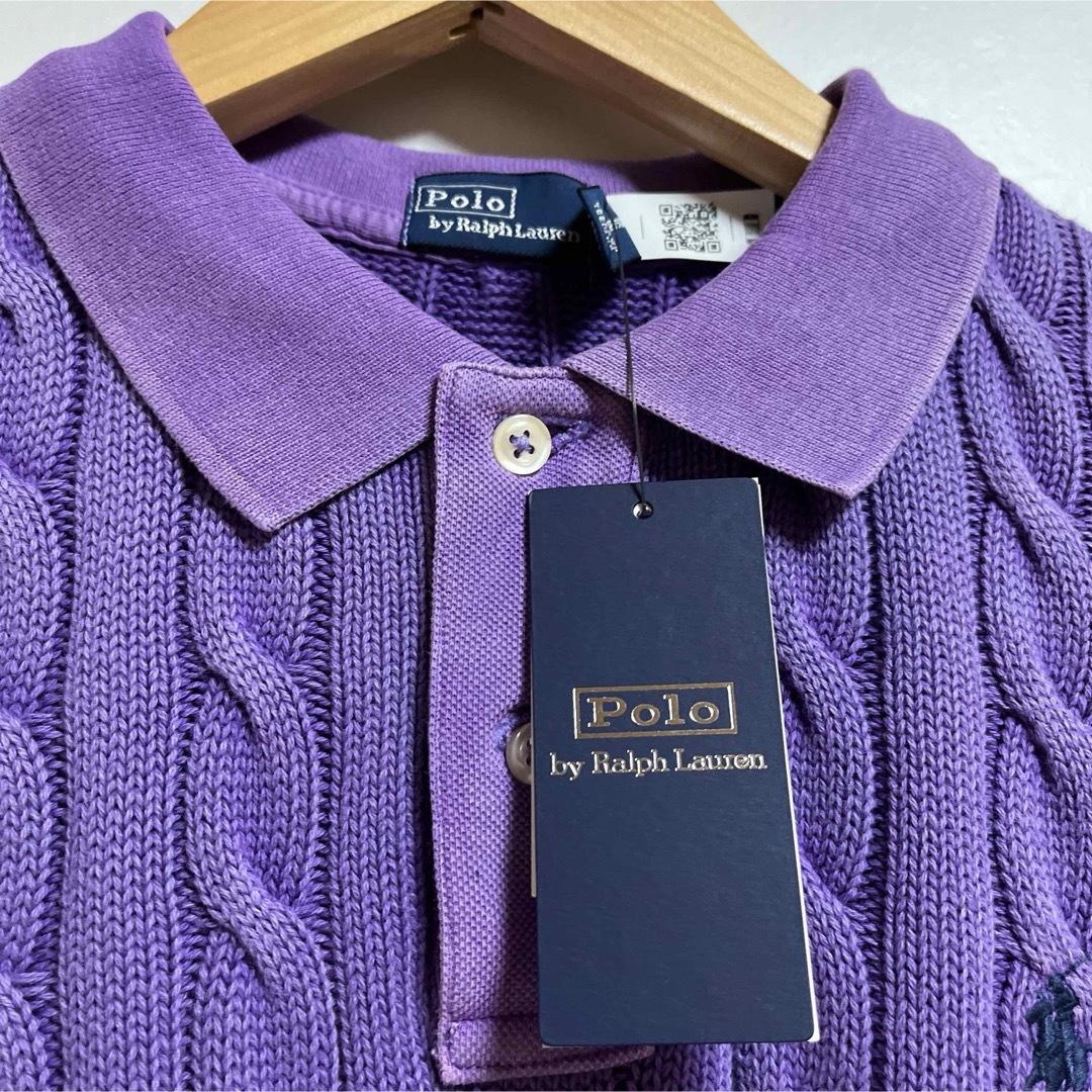 POLO RALPH LAUREN - ラルフローレンケーブルニット ポロシャツ POLO RALPH LAUREN - ラルフローレンケーブルニット ポロシャツ