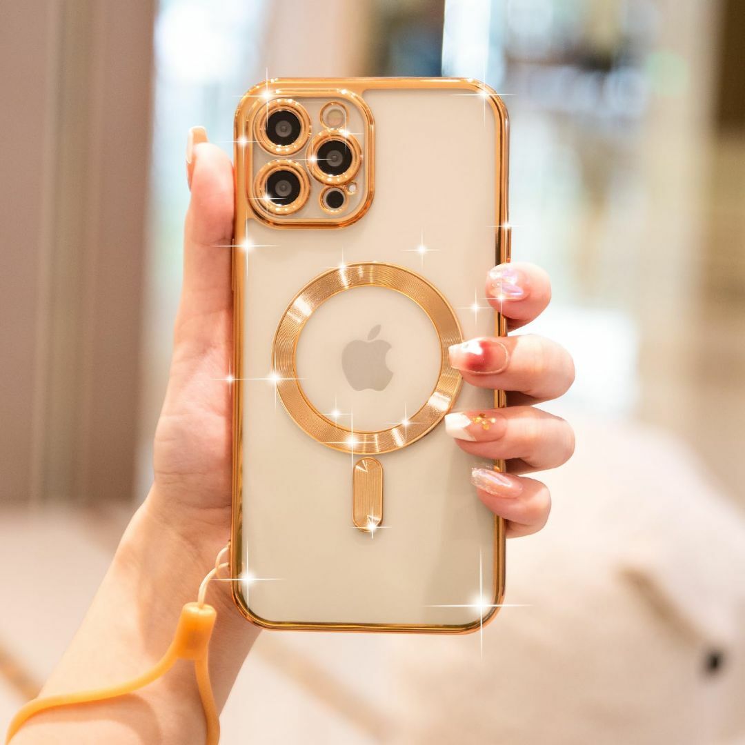 色:金銅色_サイズ:iPhone13Pro】【人気6色 超可愛い!】Meifiの 色:金銅色_サイズ:iPhone13Pro】【人気6色 超可愛い!】Meifiの