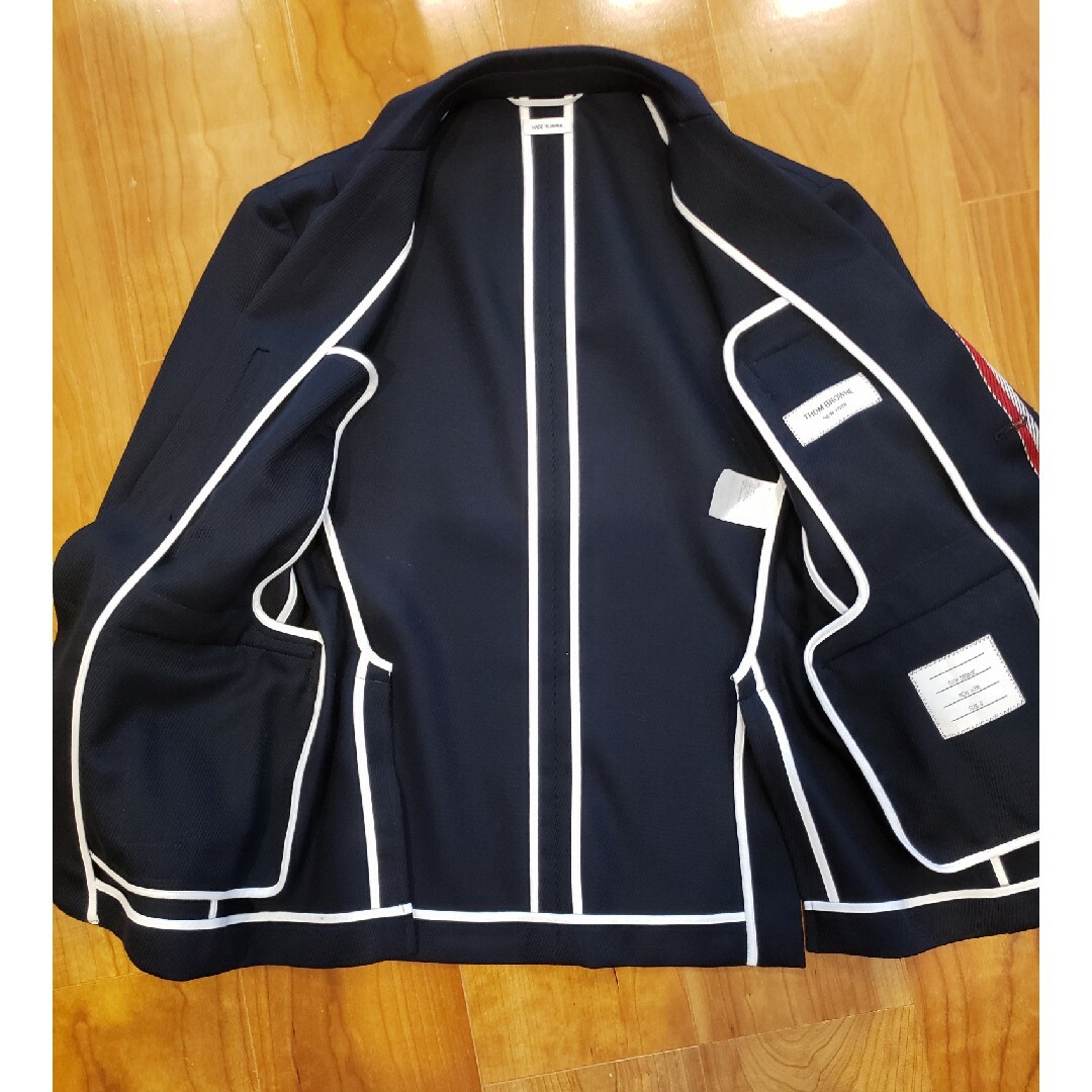 極美品・希少デザイン】THOM BROWNE トリコロールジャケット 極美品・希少デザイン】THOM BROWNE トリコロールジャケット