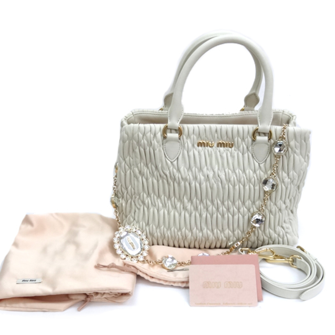 MIU MIU - ミュウミュウ マテラッセ 2way ハンドバッグ ナッパ MIU MIU - ミュウミュウ マテラッセ 2way ハンドバッグ ナッパ