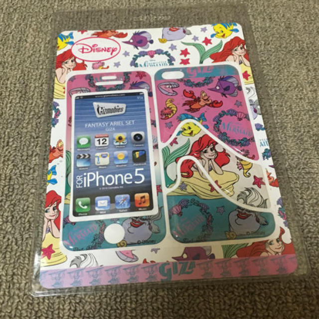 Gizmobies(ギズモビーズ)のギズモビーズとディズニーコラボ(アリエル)iPhonecase(シール) スマホ/家電/カメラのスマホアクセサリー(iPhoneケース)の商品写真