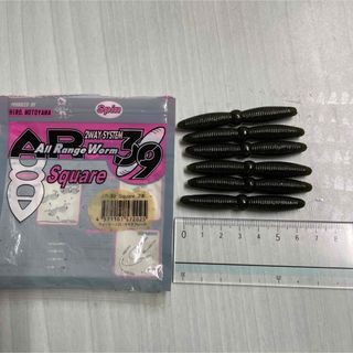スクウェアー　ワーム　6本(ルアー用品)