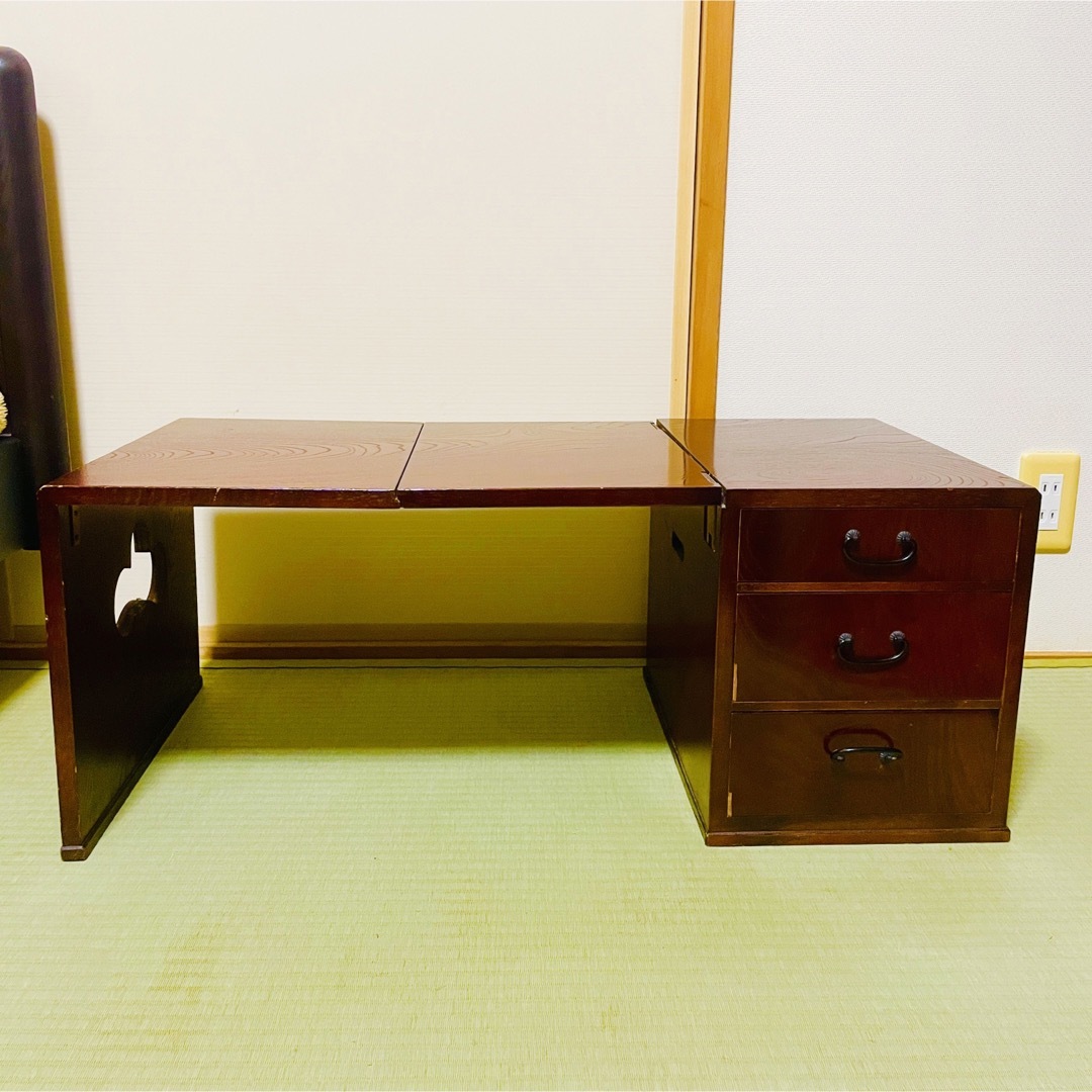 古道具 昭和レトロ 折り畳み 文机 テーブル 座卓 家具 古道具 昭和レトロ 折り畳み 文机 テーブル 座卓 家具