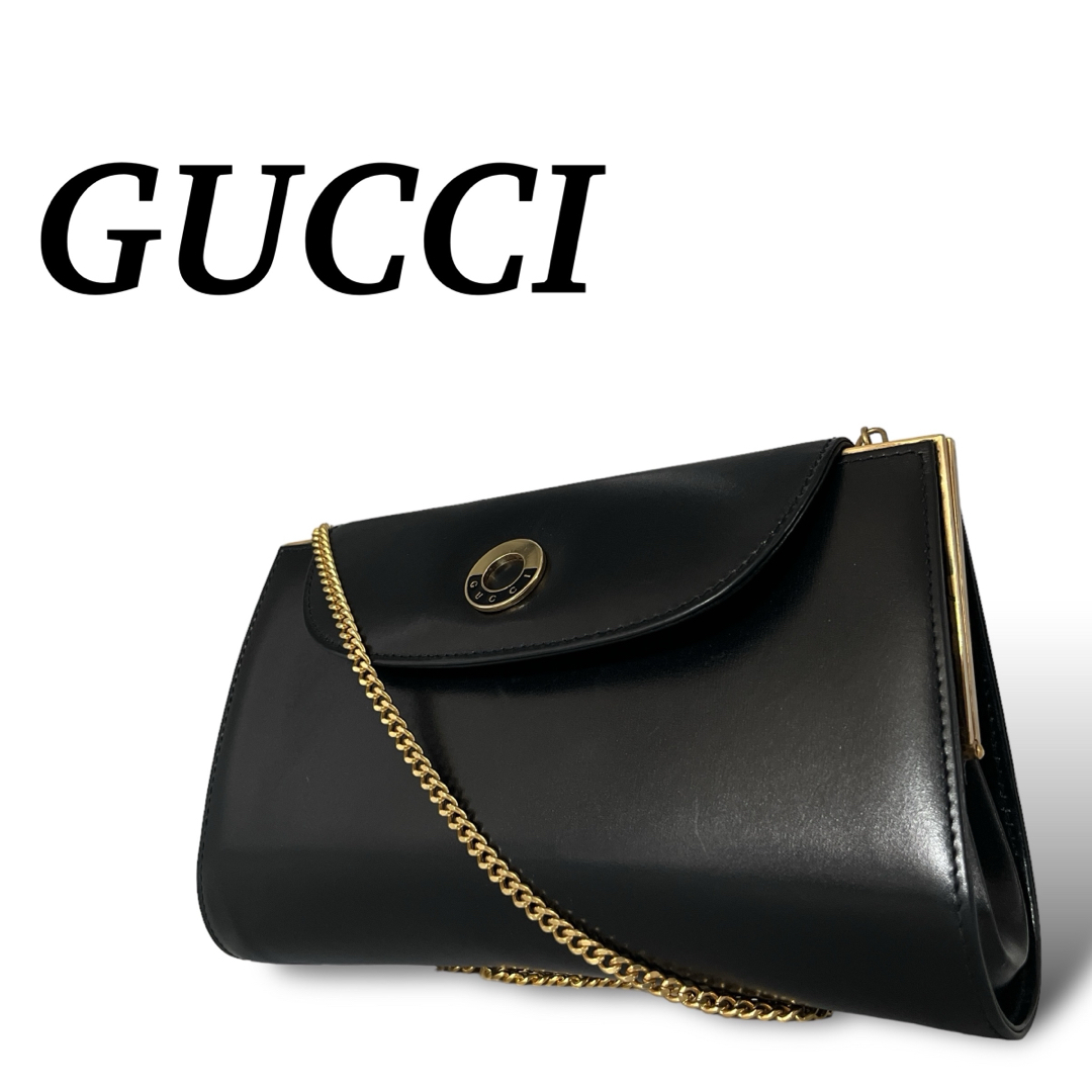 GUCCI - オールドグッチ ショルダーバッグ サークルロゴ GUCCI - オールドグッチ ショルダーバッグ サークルロゴ
