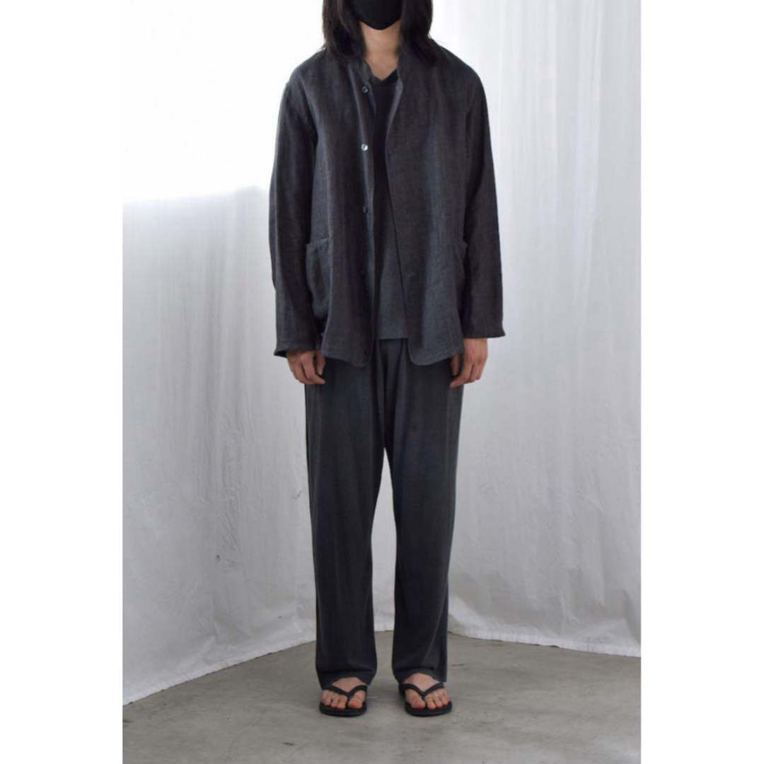 COMOLI×Salvatore Piccolo リネンスタンドカラージャケット COMOLI×Salvatore Piccolo リネンスタンドカラージャケット