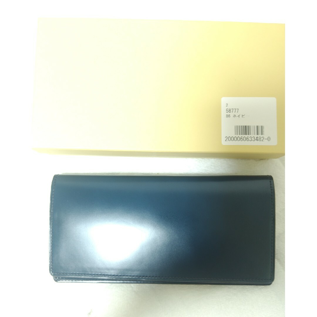 新品 Fico フィーコ メンズ コードバン 長財布 青緑系 新品 Fico フィーコ メンズ コードバン 長財布 青緑系