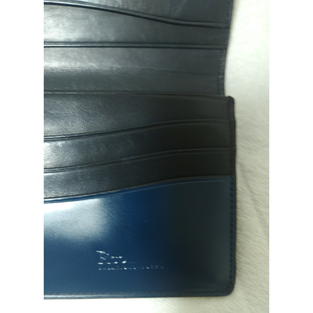 新品 Fico フィーコ メンズ コードバン 長財布 青緑系 新品 Fico フィーコ メンズ コードバン 長財布 青緑系