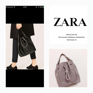 ザラ(ZARA)のZARA ▼△ 新品 2way巾着型bag ▷ 雑誌掲載(トートバッグ)