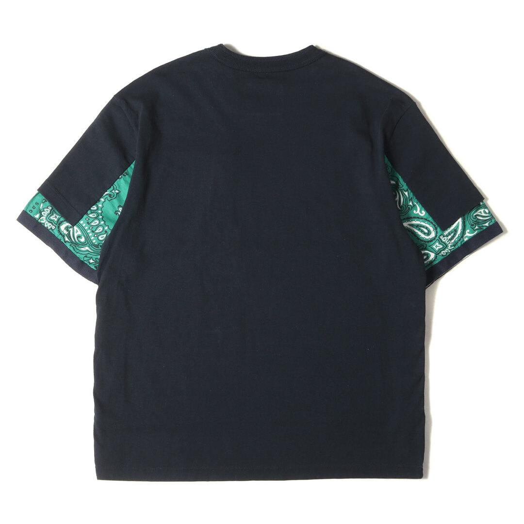 sacai サカイバンダナ柄 切り替えトップスSサイズペイズリー柄 sacai サカイバンダナ柄 切り替えトップスSサイズペイズリー柄