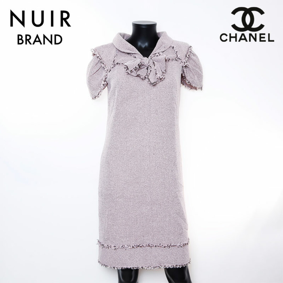 CHANEL - シャネル CHANEL リボン 半袖 サイズ:38 09P ツイード CHANEL - シャネル CHANEL リボン 半袖 サイズ:38 09P ツイード