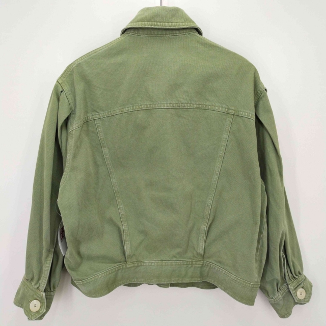 ZARA - ZARA(ザラ) タックスリーブ デニムジャケット レディース ZARA - ZARA(ザラ) タックスリーブ デニムジャケット レディース