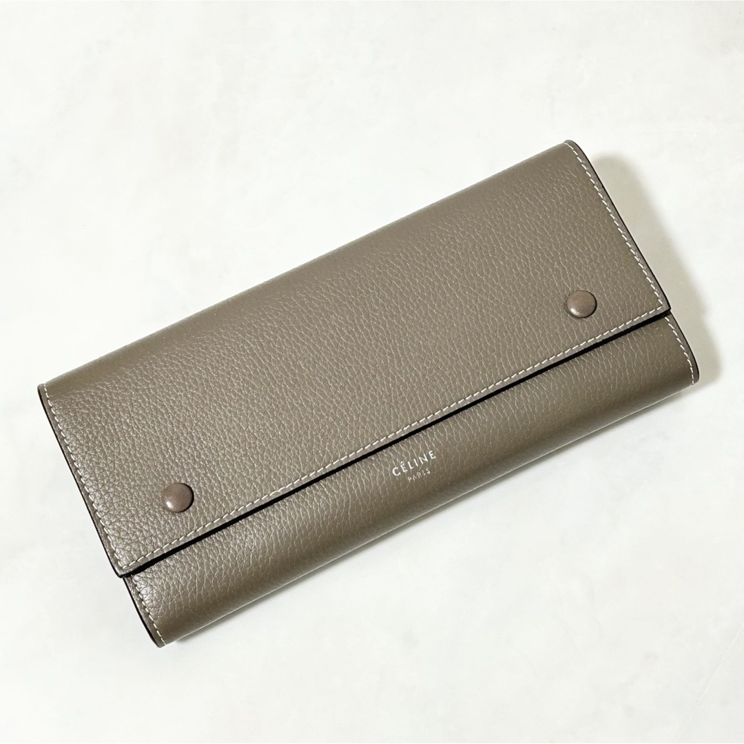美品 CELINE セリーヌ ラージフラップマルチファンクション 長財布 美品 CELINE セリーヌ ラージフラップマルチファンクション 長財布