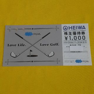 ヘイワ(平和)の平和 HEIWA 株主優待券3000円分 24.12.31まで PGM　0623(その他)