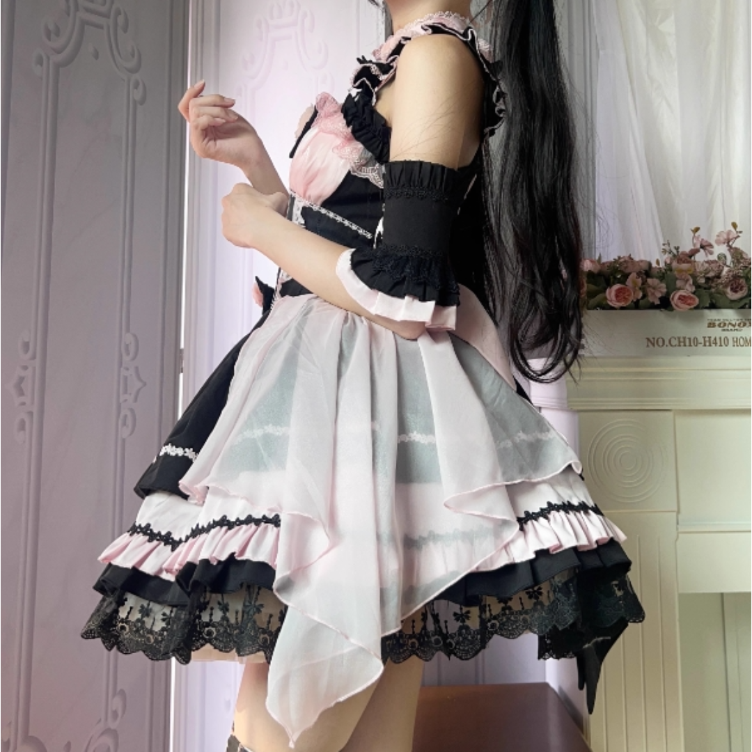 暗影薔薇 オリジナル lolita スイート ロリータワンピース　L84＃ 暗影薔薇 オリジナル lolita スイート ロリータワンピース L84＃