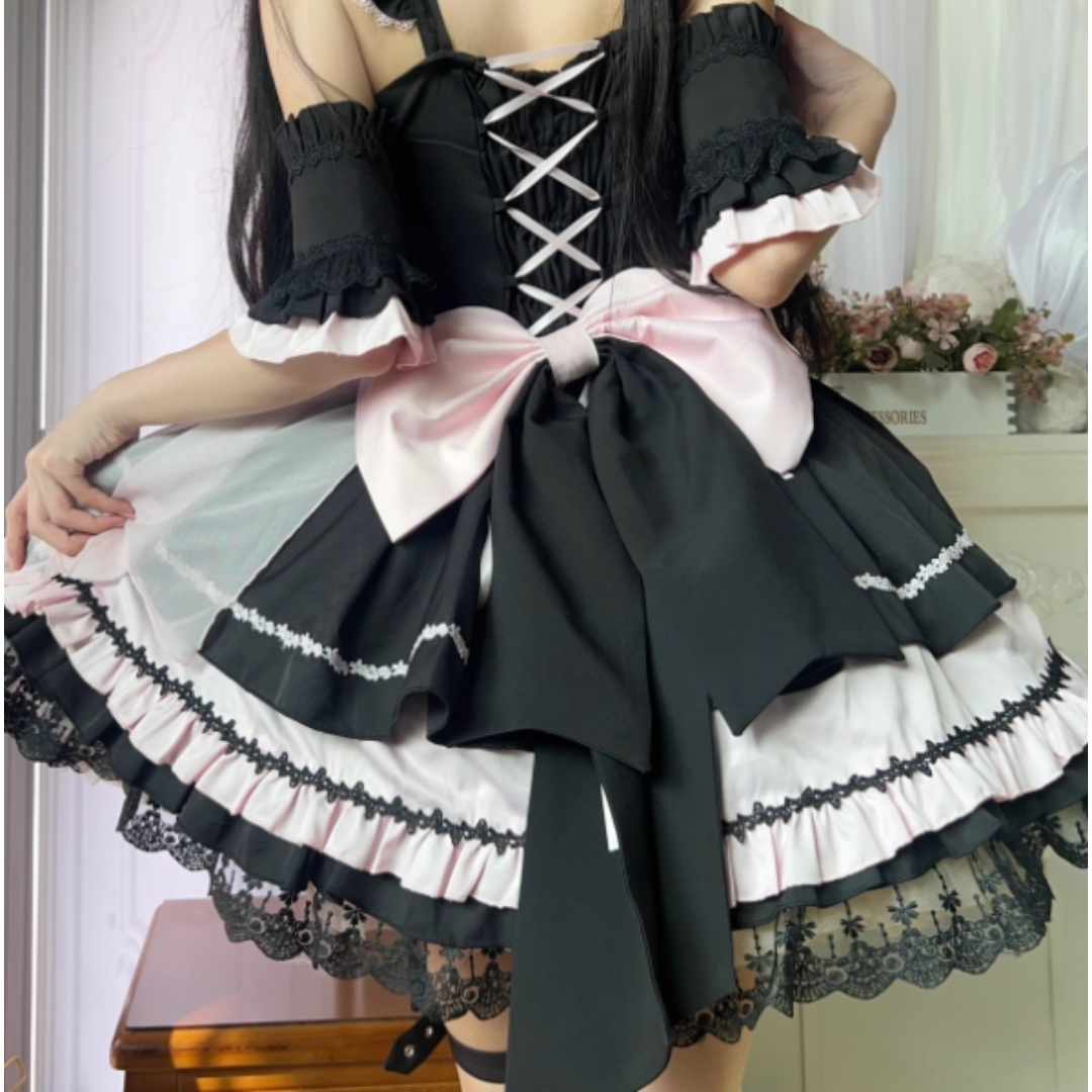 暗影薔薇 オリジナル lolita スイート ロリータワンピース　L84＃ 暗影薔薇 オリジナル lolita スイート ロリータワンピース L84＃