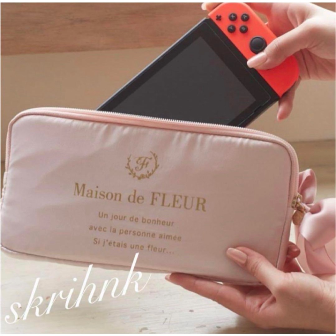 gelato pique - ♡メゾンドフルール♡スイッチ用ケース♡ピンクベージュ♡新品♡任天堂Switch用