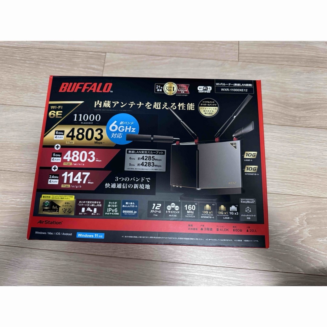 Buffalo - BUFFALO Wi-Fiルーター WXR-11000XE12の通販 by Buffalo - BUFFALO Wi-Fiルーター WXR-11000XE12の通販 by