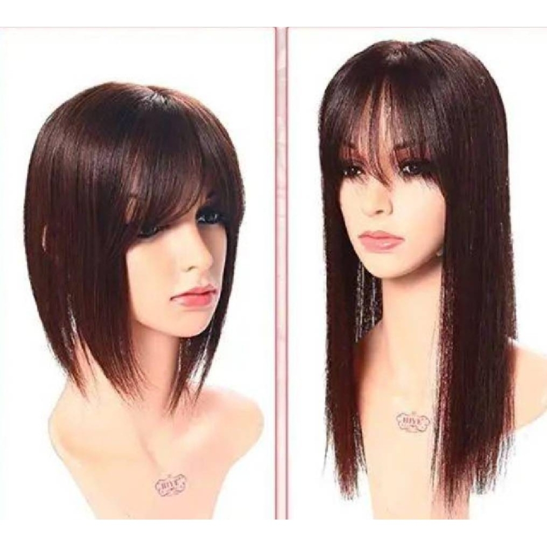 人毛100%前髪付き部分ウィッグ瞬間カバーI型つむじ地肌総手植えヘアピース✨特注 人毛100%前髪付き部分ウィッグ瞬間カバーI型つむじ地肌総手植えヘアピース✨特注