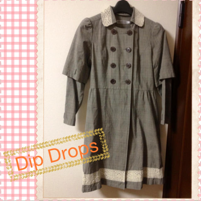 Dip Drops(ディップドロップス)のディップドロップス♡レトロトレンチコート レディースのジャケット/アウター(トレンチコート)の商品写真