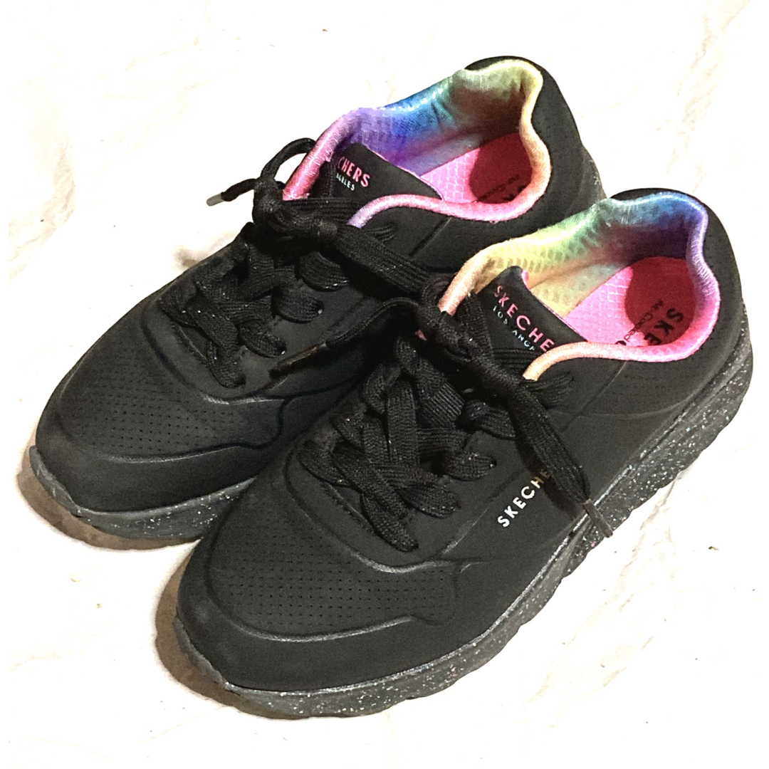 スケッチャーズ UNO LITE-RAINBOW SPECKLE 厚底 スケッチャーズ UNO LITE-RAINBOW SPECKLE 厚底
