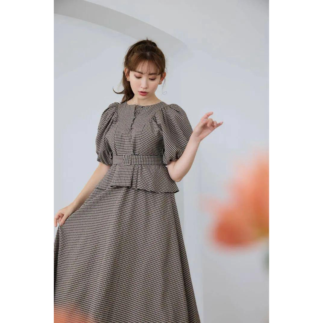 Her lip to - herlipto Portofino Belted Check Dressの通販 by Her lip to - herlipto Portofino Belted Check Dressの通販 by
