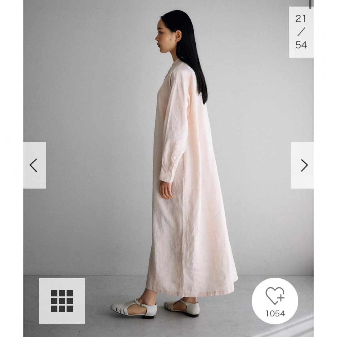 かぐれ - 新品タグ付◉ かぐれ リネンシャツワンピース PINK かぐれ - 新品タグ付◉ かぐれ リネンシャツワンピース PINK