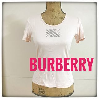バーバリー(BURBERRY)のBURBERRY バーバリー　Tシャツ　サイズ1   ピンク(Tシャツ(半袖/袖なし))