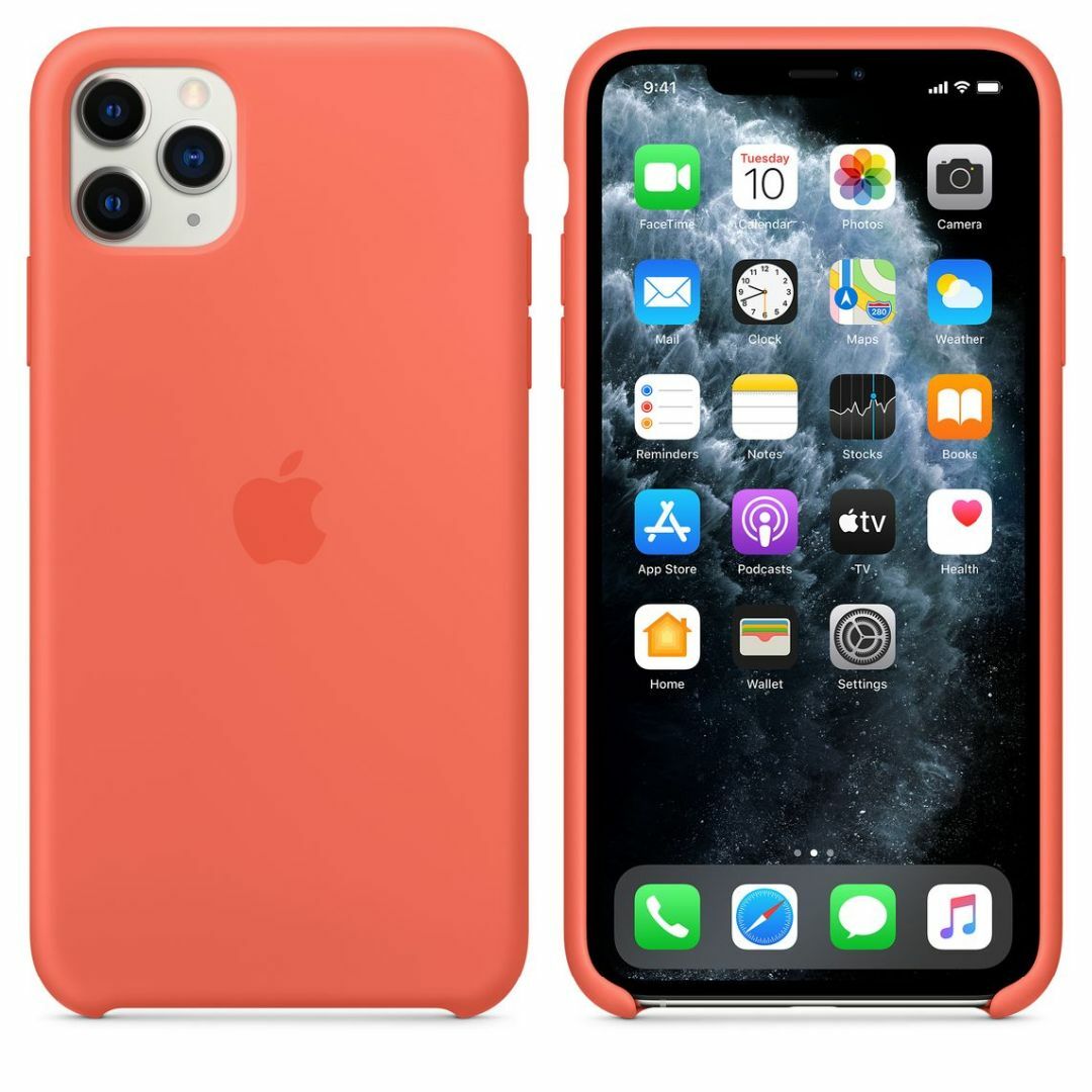Apple(アップル)の新品Apple純正iPhone11 Pro Maxシリコンケース クレメンタイン スマホ/家電/カメラのスマホアクセサリー(iPhoneケース)の商品写真