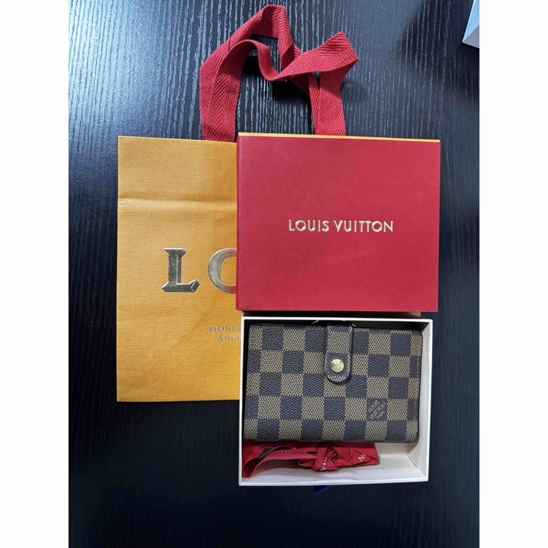 中古】ルイヴィトンーダミエーヴィエノワ(がま口折財布) 中古】ルイヴィトンーダミエーヴィエノワ(がま口折財布)