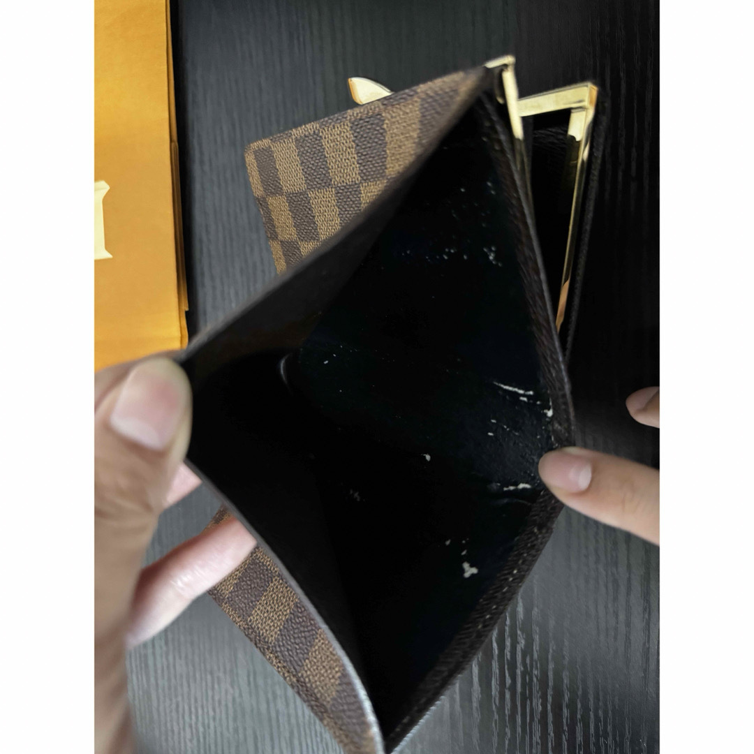 中古】ルイヴィトンーダミエーヴィエノワ(がま口折財布) 中古】ルイヴィトンーダミエーヴィエノワ(がま口折財布)