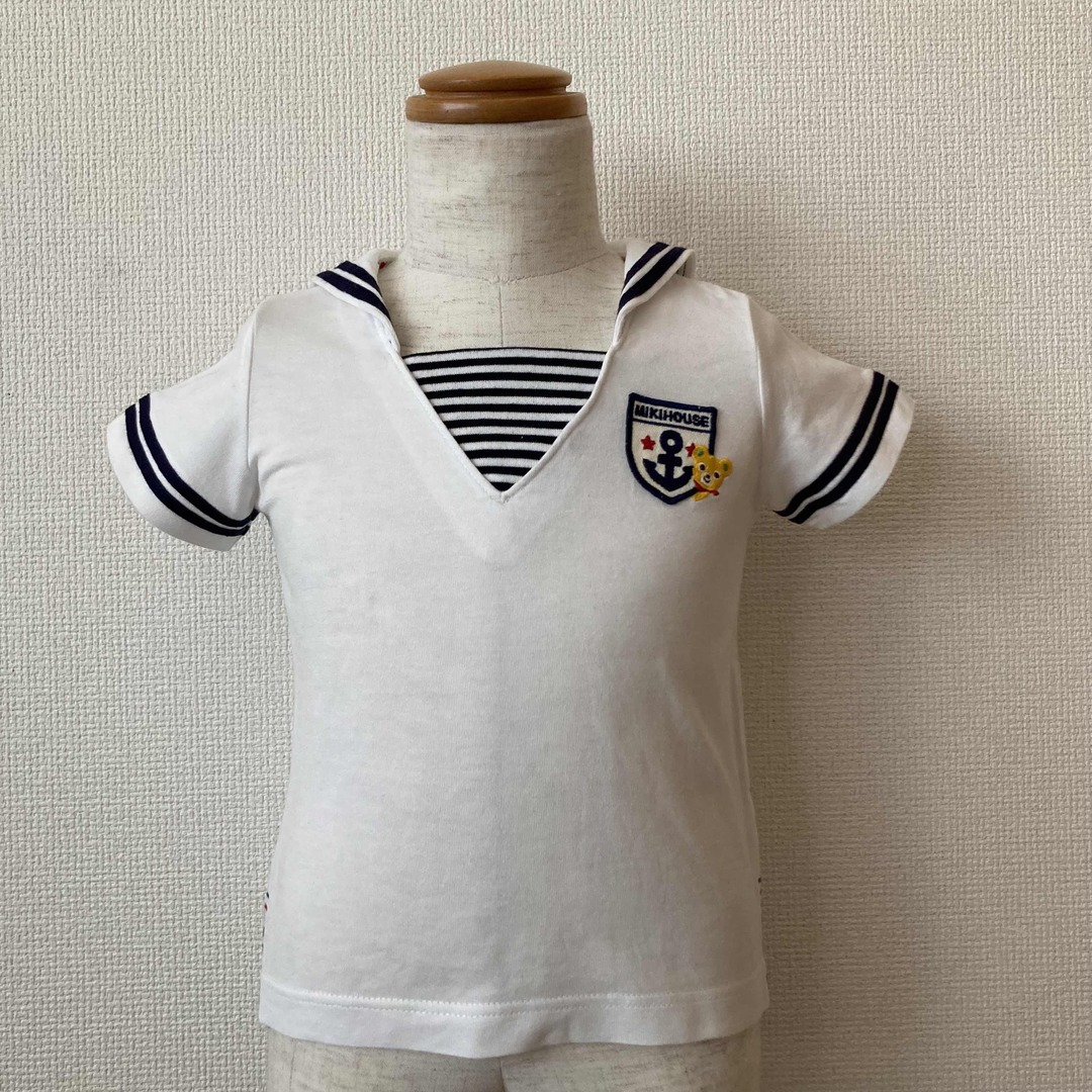 mikihouse - MIKI HOUSE ミキハウス セーラーカラー 半袖Tシャツ mikihouse - MIKI HOUSE ミキハウス セーラーカラー 半袖Tシャツ