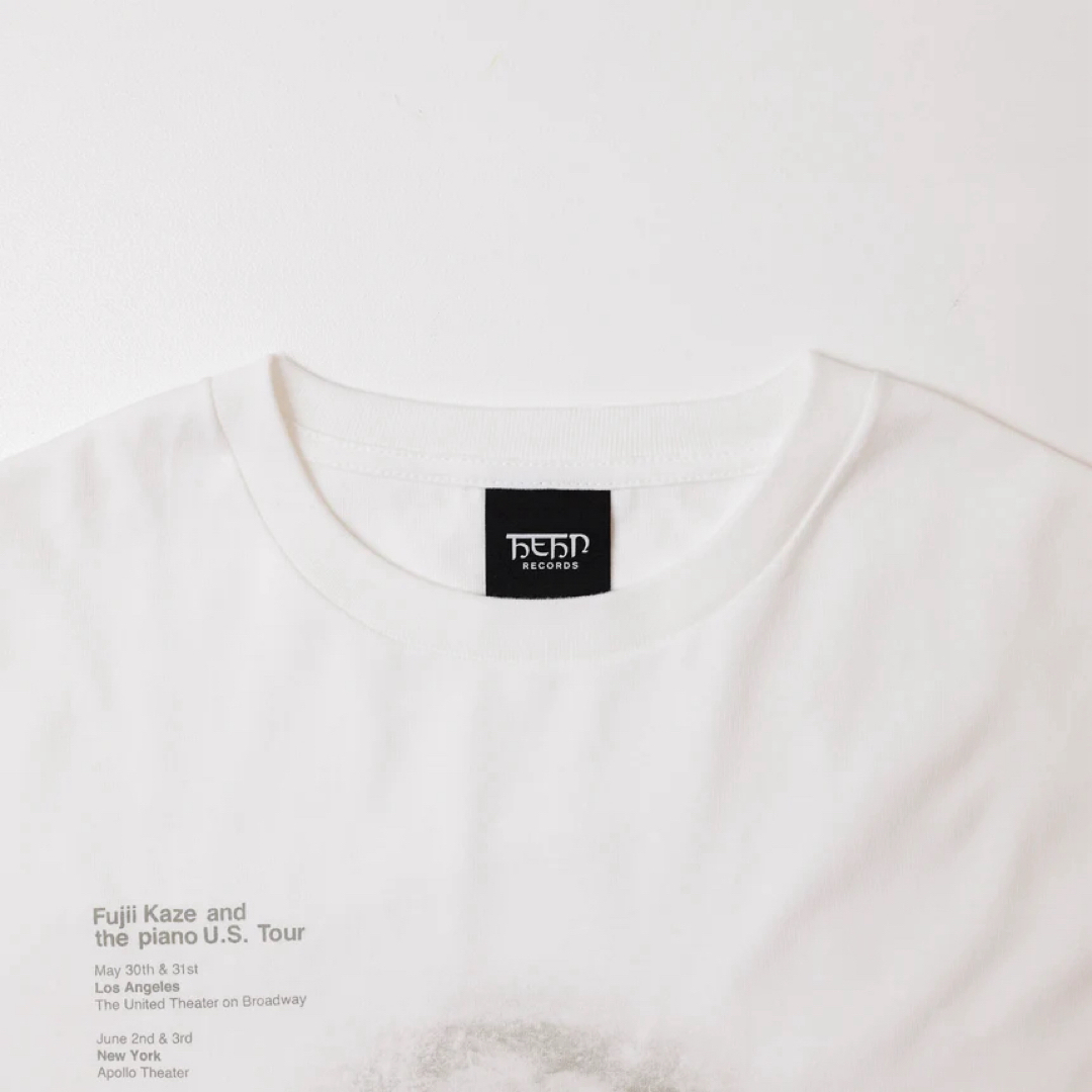 S 藤井風 Fujii Kaze Tシャツ White 白 ホワイト プレゼントの S 藤井風 Fujii Kaze Tシャツ White 白 ホワイト プレゼントの
