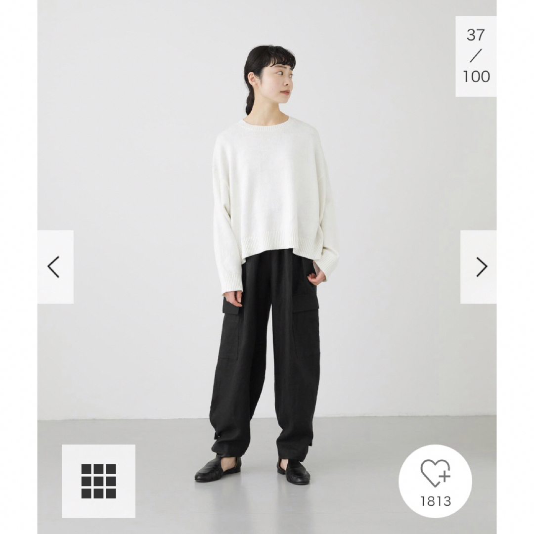 かぐれ - 新品タグ付◉ INK BLACK かぐれ リネン かぐれ - 新品タグ付◉ INK BLACK かぐれ リネン