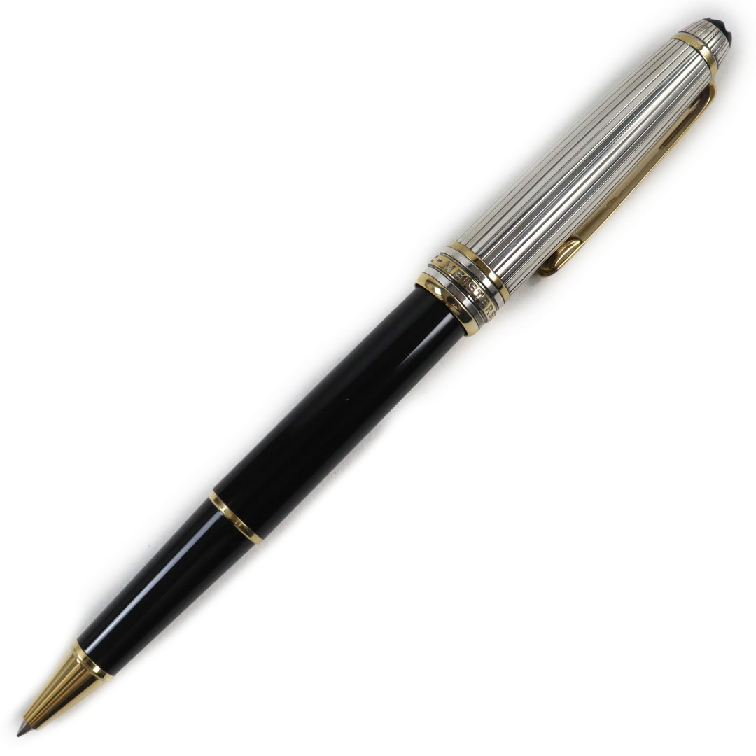 MONTBLANC - 美品●MONTBLANC モンブラン マイスターシュテュック クラシック ソリテール ドゥエ AG925 キャップ式 ホワイトスター ボールペン ブラック シルバー ゴールド 総重量35.7g 筆記確認済み