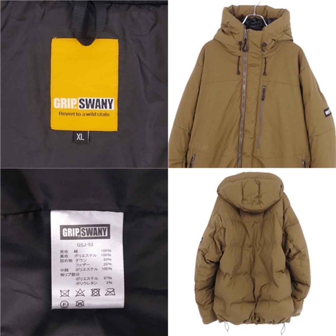 美品 グリップスワニー GRIP SWANY ジャケット ダウンジャケット 美品 グリップスワニー GRIP SWANY ジャケット ダウンジャケット