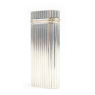 カルティエ(Cartier)の人気□Cartier カルティエ トリニティ ショート 新型 オーバル 喫煙具 ガス ライター シルバー ゴールド スイス製 メンズ 着火確認済み(タバコグッズ)