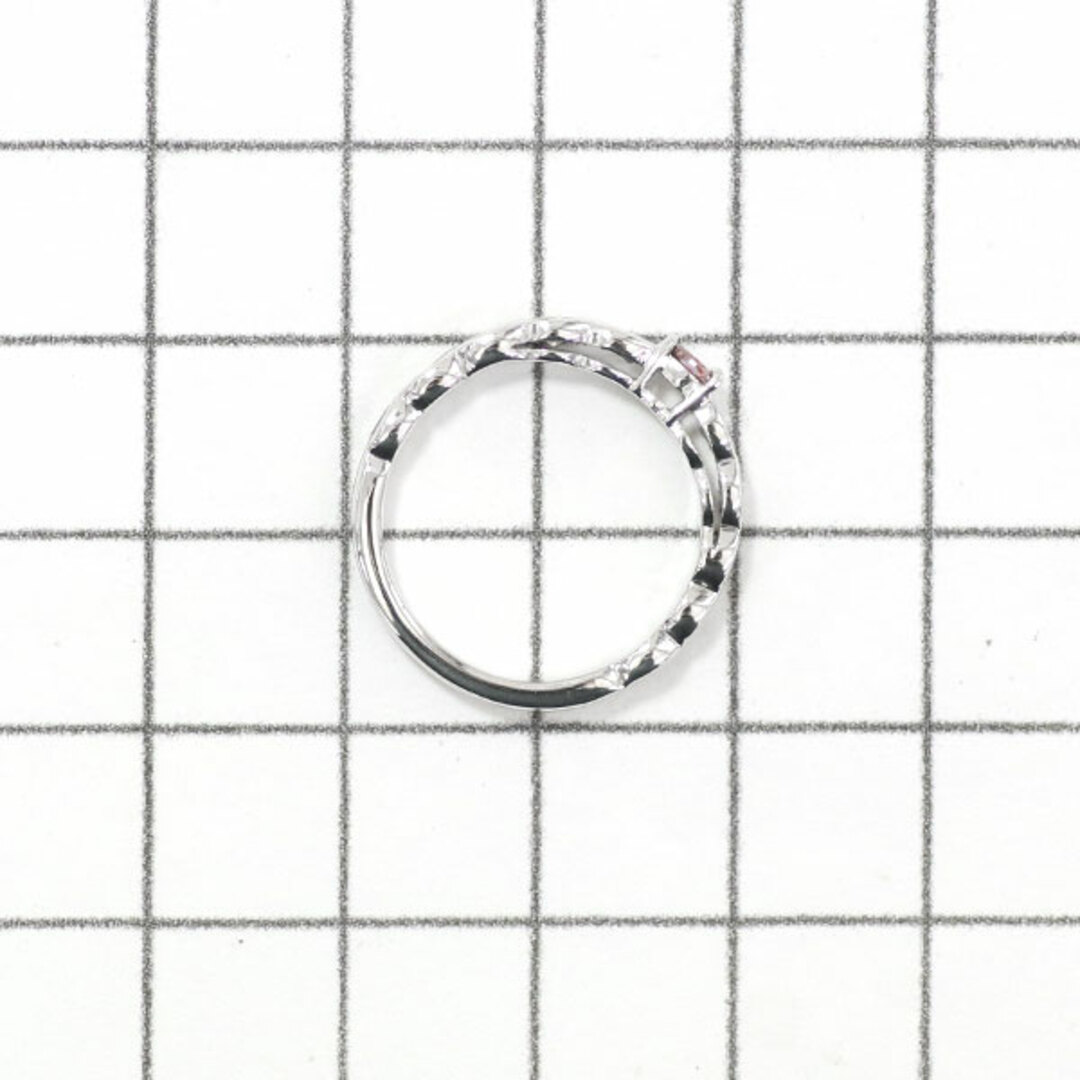 K18WG 天然ピンク ダイヤモンド リング 0.071ct FVP I1 D0.42ct レディースのアクセサリー(リング(指輪))の商品写真
