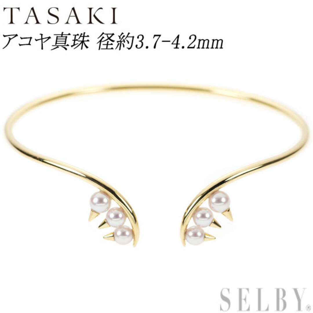 TASAKI - 田崎真珠 K18YG アコヤ真珠 バングル 径約3.7-4.2mm TASAKI - 田崎真珠 K18YG アコヤ真珠 バングル 径約3.7-4.2mm