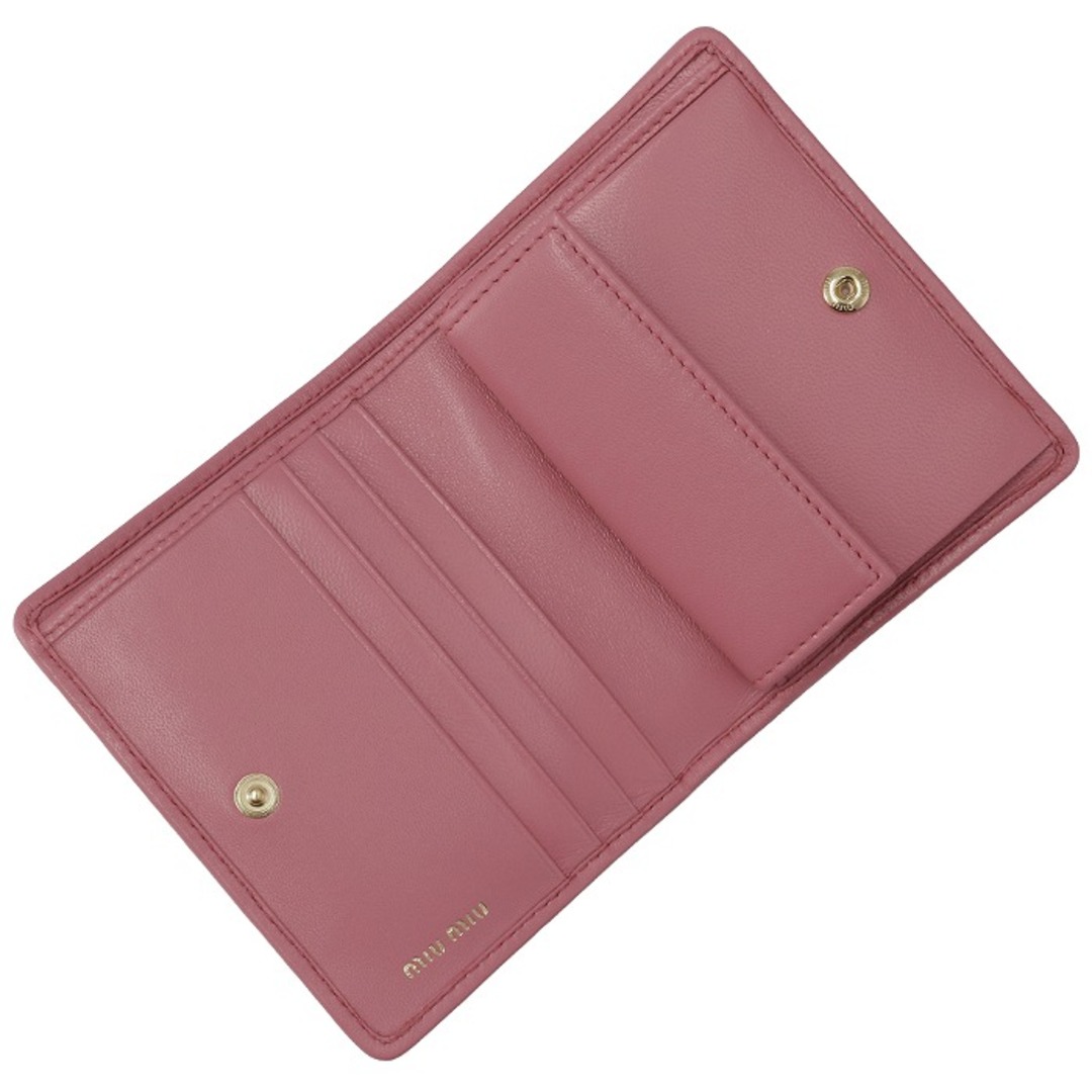 MIU MIU - ミュウミュウ MIU MIU 財布 二つ折り マテラッセ ミニ MIU MIU - ミュウミュウ MIU MIU 財布 二つ折り マテラッセ ミニ