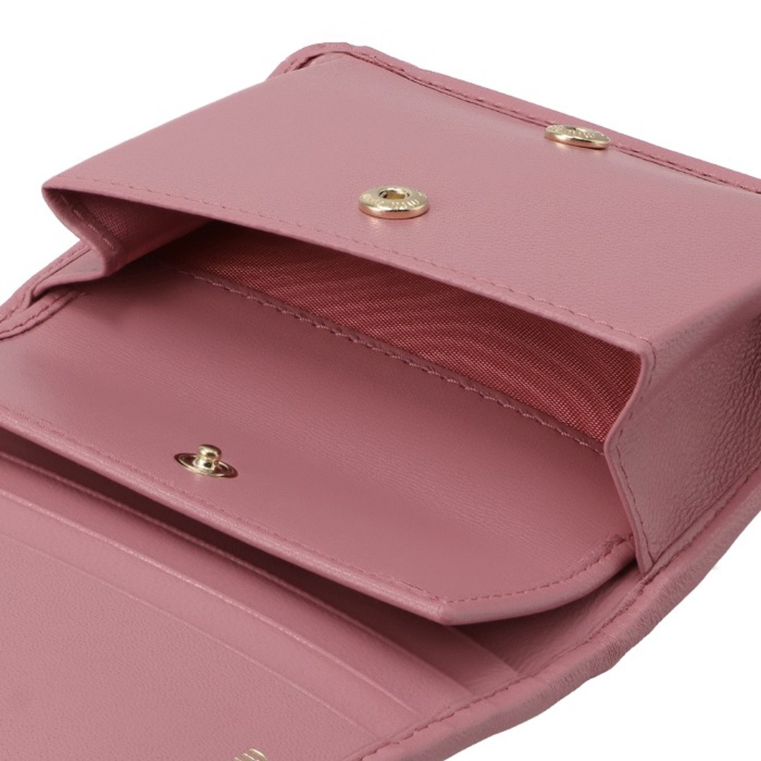 MIU MIU - ミュウミュウ MIU MIU 財布 二つ折り マテラッセ ミニ MIU MIU - ミュウミュウ MIU MIU 財布 二つ折り マテラッセ ミニ