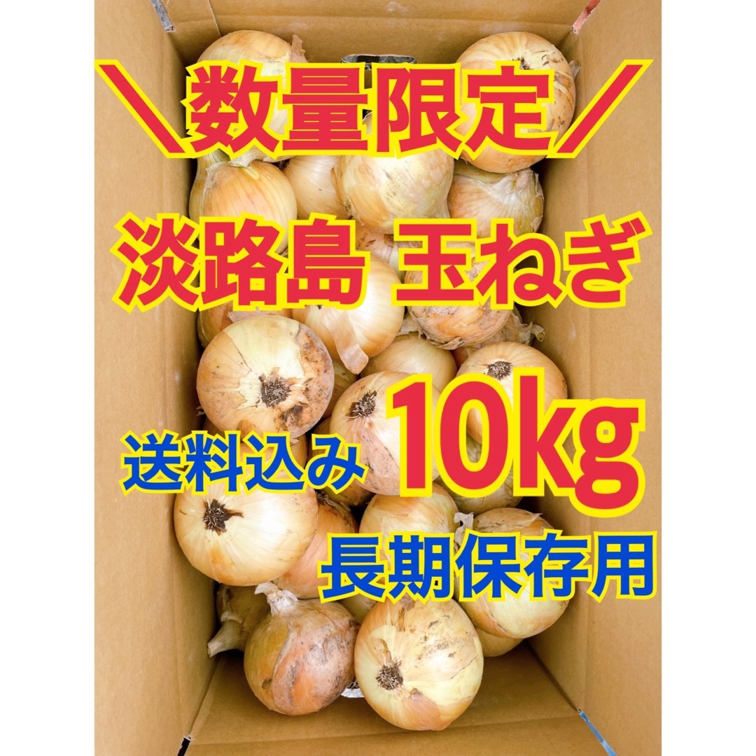 淡路島 玉ねぎ 玉葱 10kg 送料込み 農家直送 南あわじ 長期保存 食品/飲料/酒の食品(野菜)の商品写真