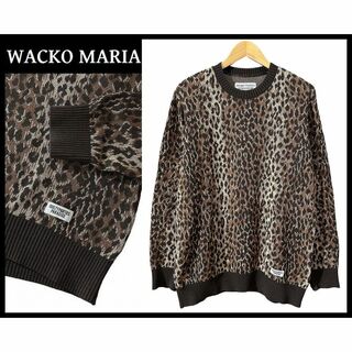 WACKO MARIA - 美品 ワコマリア 20ss レオパード ジャガード コットン ニット セーター