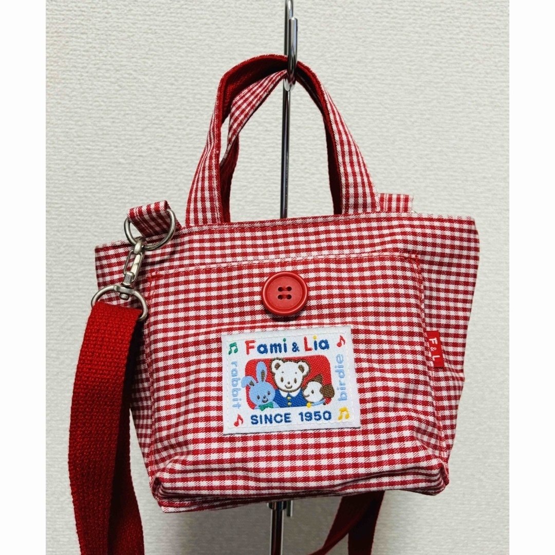 familiar - 未使用 ファミリア ミニポシェット ショルダーバッグ familiar - 未使用 ファミリア ミニポシェット ショルダーバッグ