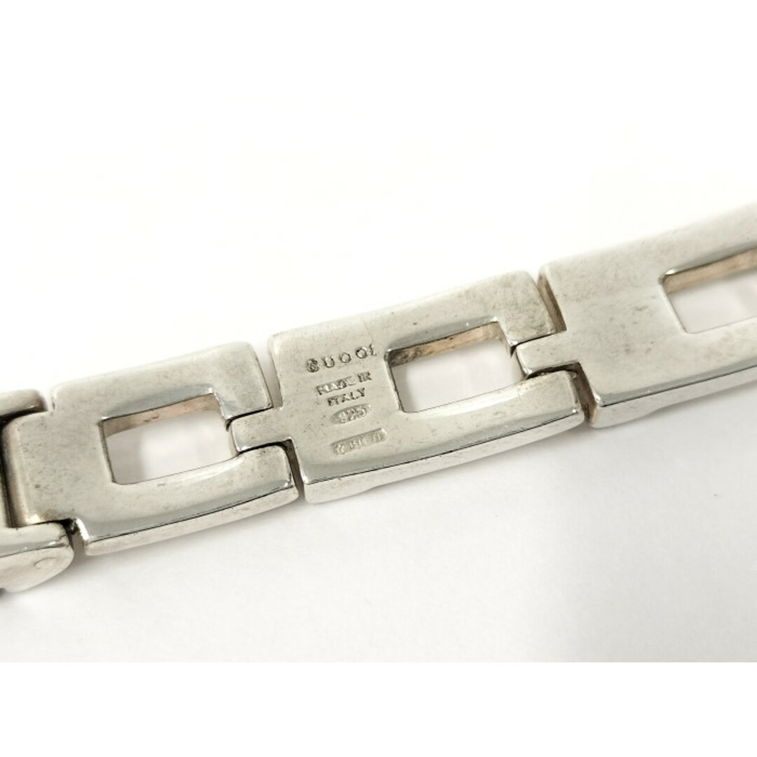 GUCCI - GUCCI ブレスレット ロゴ Gモリーフ SV925 シルバーの GUCCI - GUCCI ブレスレット ロゴ Gモリーフ SV925 シルバーの